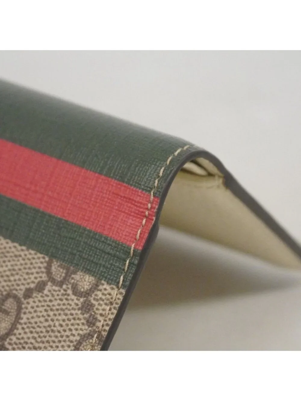 ★SOLD★ Gucci Wallet GG Supreme Sherry Line Brown Gold - Picture 6 of 7